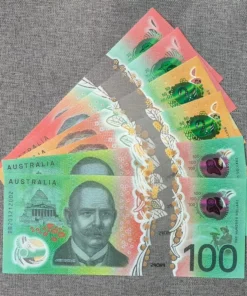 5A+ Ultra-thin Polymer Prop Money AUD Fake Money AUS Dollar Copy Money 20 50 100 Party Supplies Fake Movie Money Play Collection Gifts Home