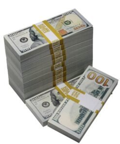 New Style $100,000 Full Print Prop Money Bundle
